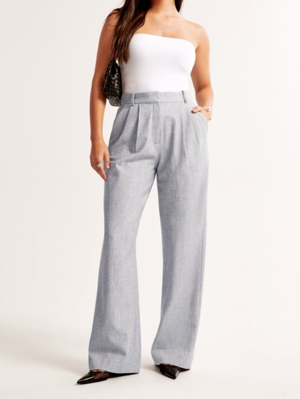 Curve Love Abercrombie & Fitch Sloane Tailored Wide Leg Pant